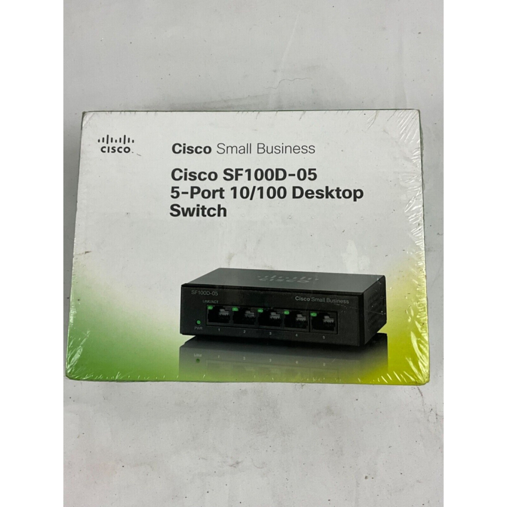 New Cisco Small Business SF100D-05 5-Port 10/100 Desktop Switch